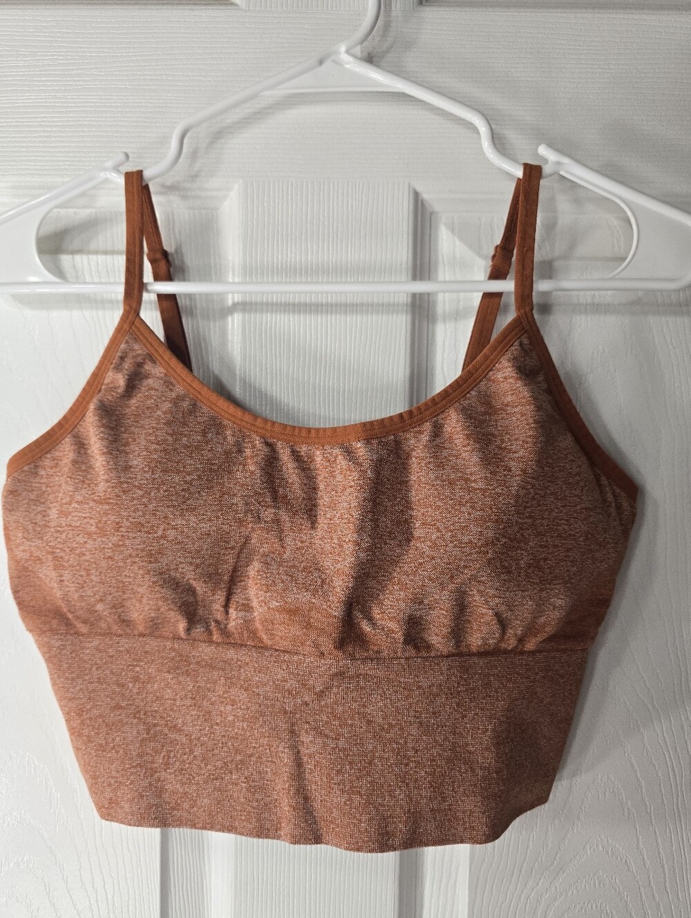 Active USA Rust Orange Seamless Bralette